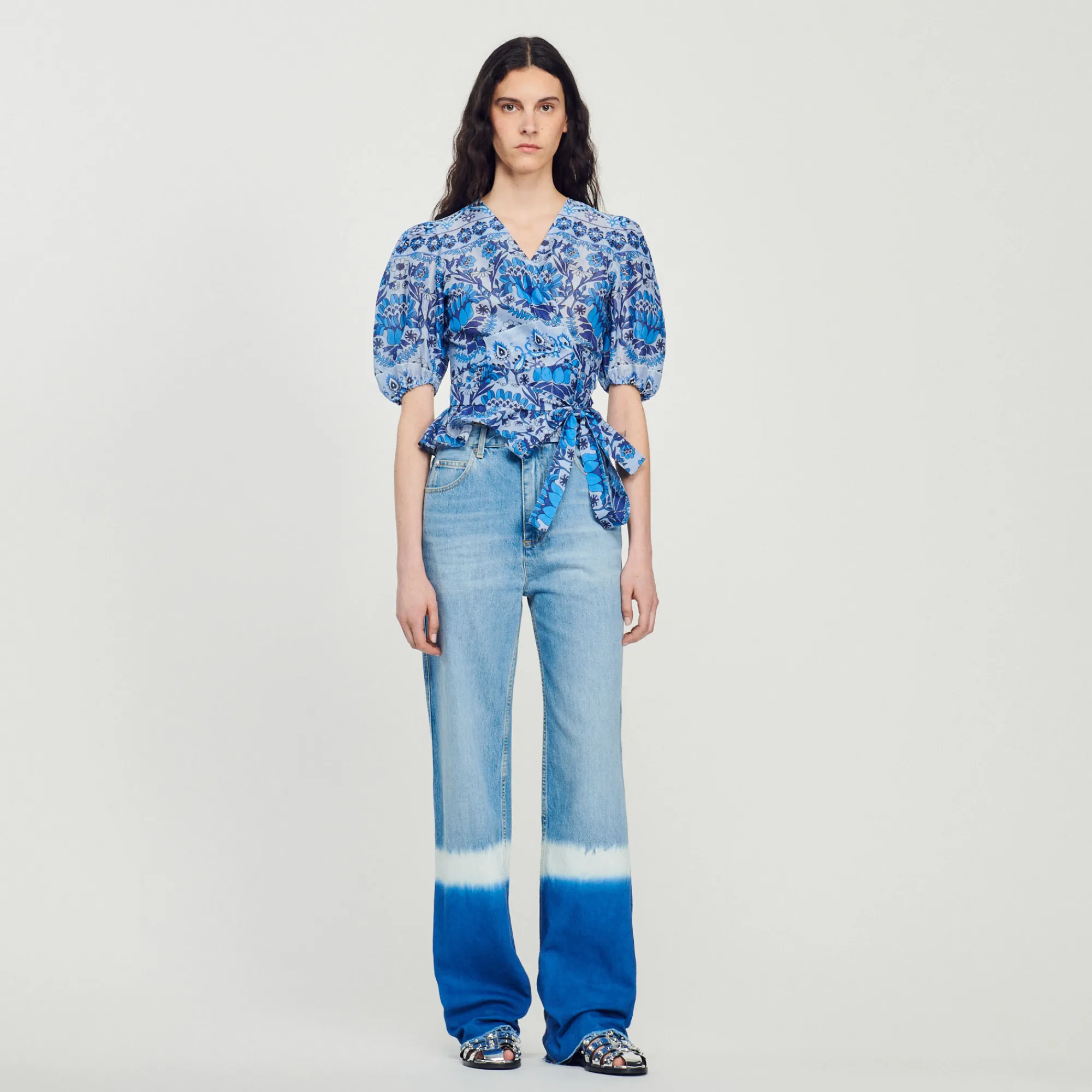 Top Corto Scaldacuore Stampato>Sandro Paris Cheap