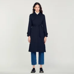 Trench Con Inserto Plissettato>Sandro Paris New