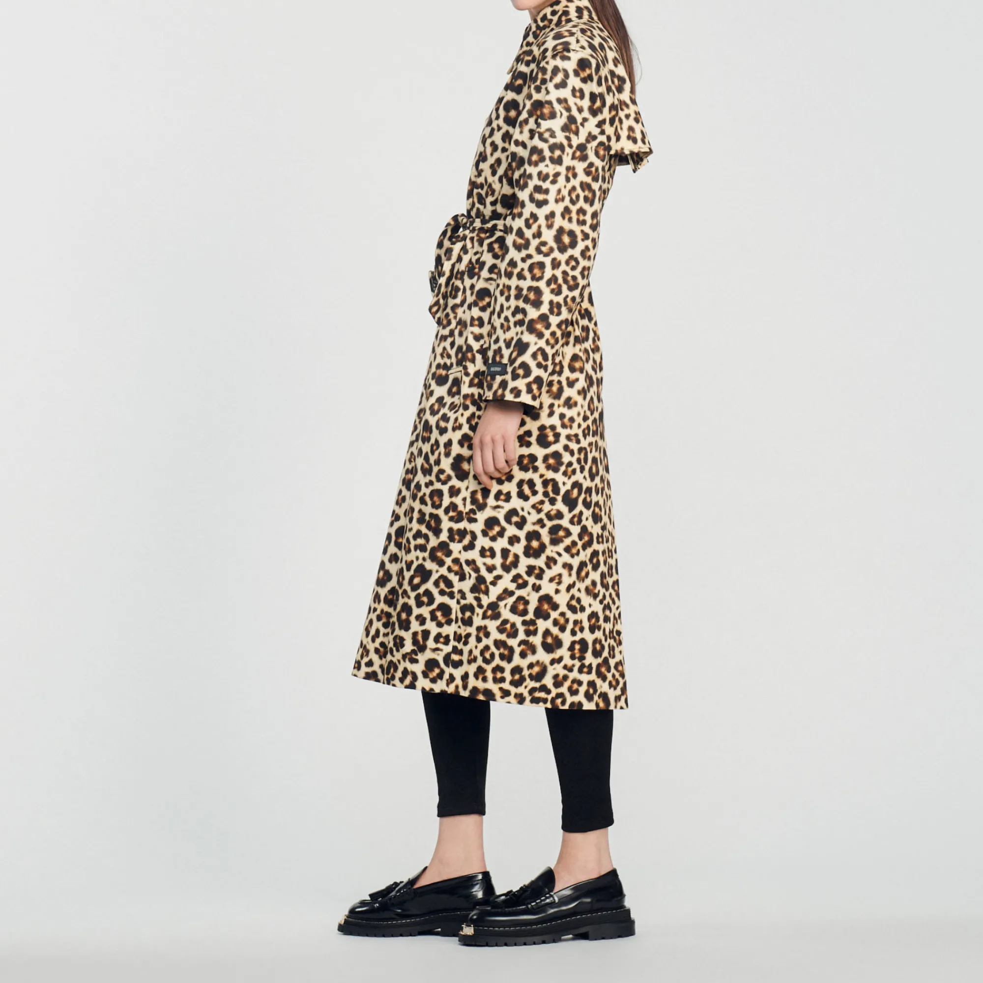 Trench Oversize Leopardato>Sandro Paris Best