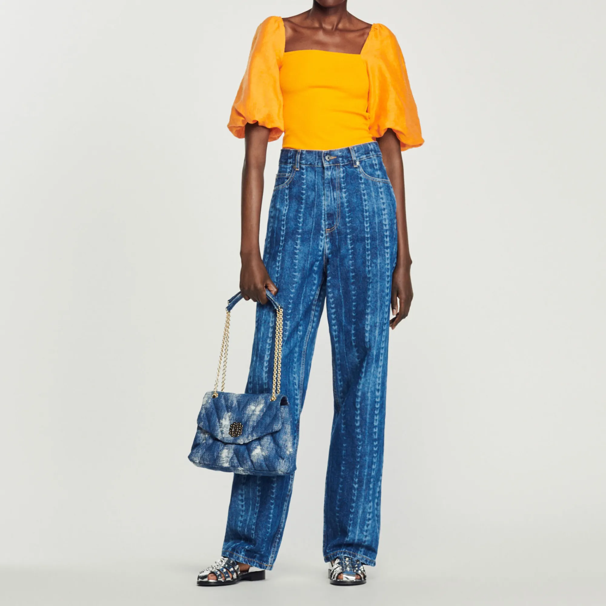 T-Shirt Bimateriale>Sandro Paris Best
