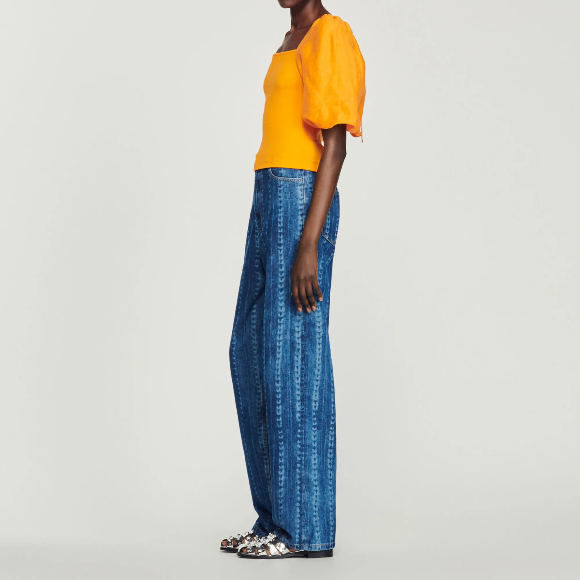 T-Shirt Bimateriale>Sandro Paris Best