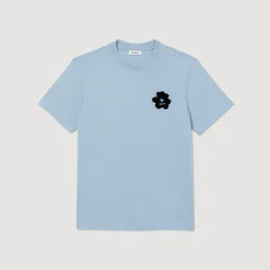 T-Shirt Con Applicazione Floreale><noscript><img width=