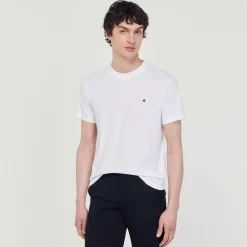 T-Shirt Con Applicazione Square Cross><noscript><img width=