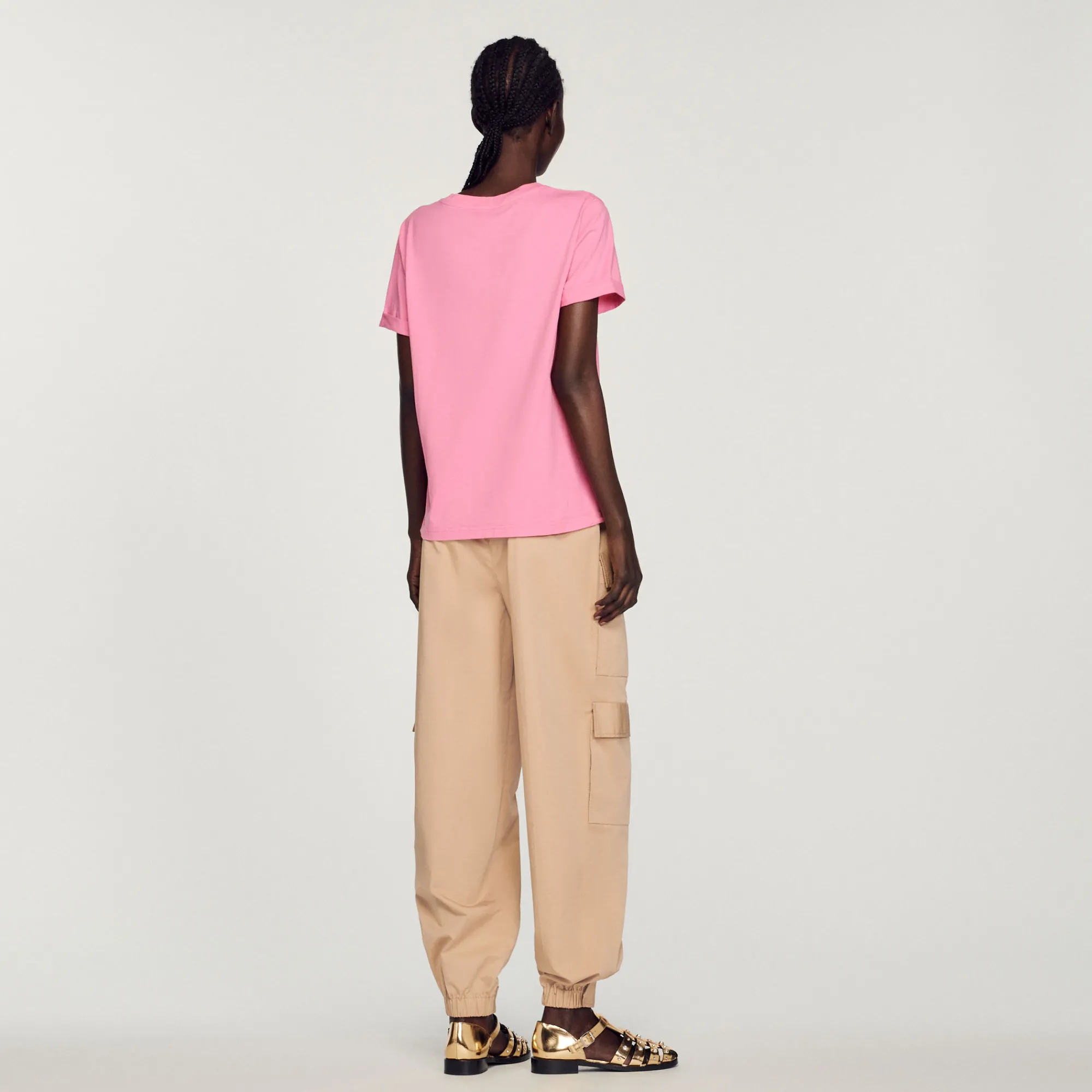 T-Shirt Con Doppia S>Sandro Paris Flash Sale