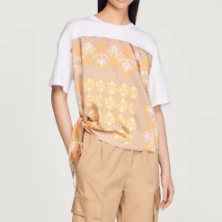 T-Shirt Con Foulard><noscript><img width=
