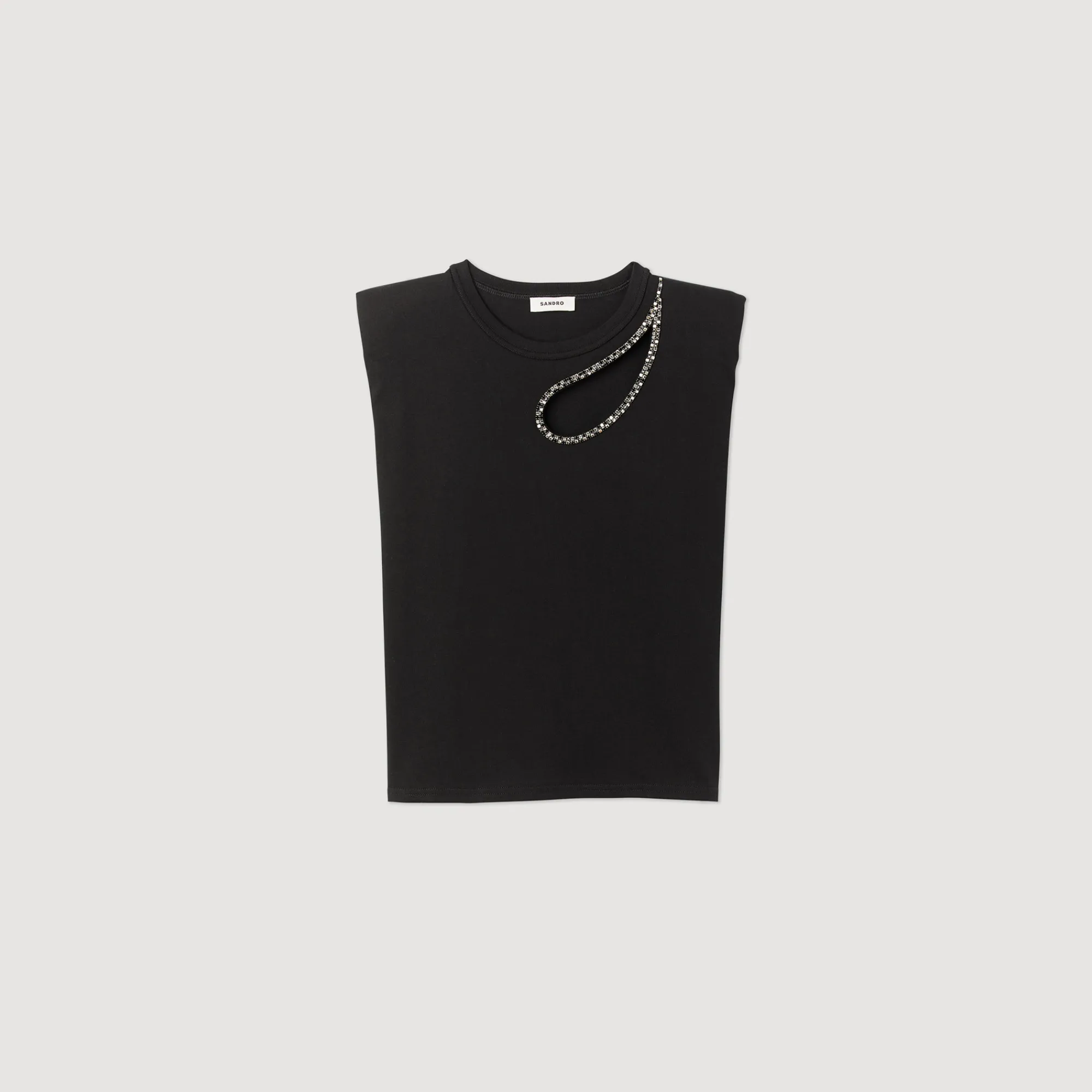 T-Shirt Gon Goccia A Strass>Sandro Paris Cheap