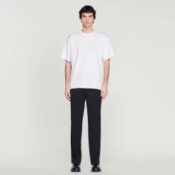 T-Shirt In Cotone Bio>Sandro Paris Hot