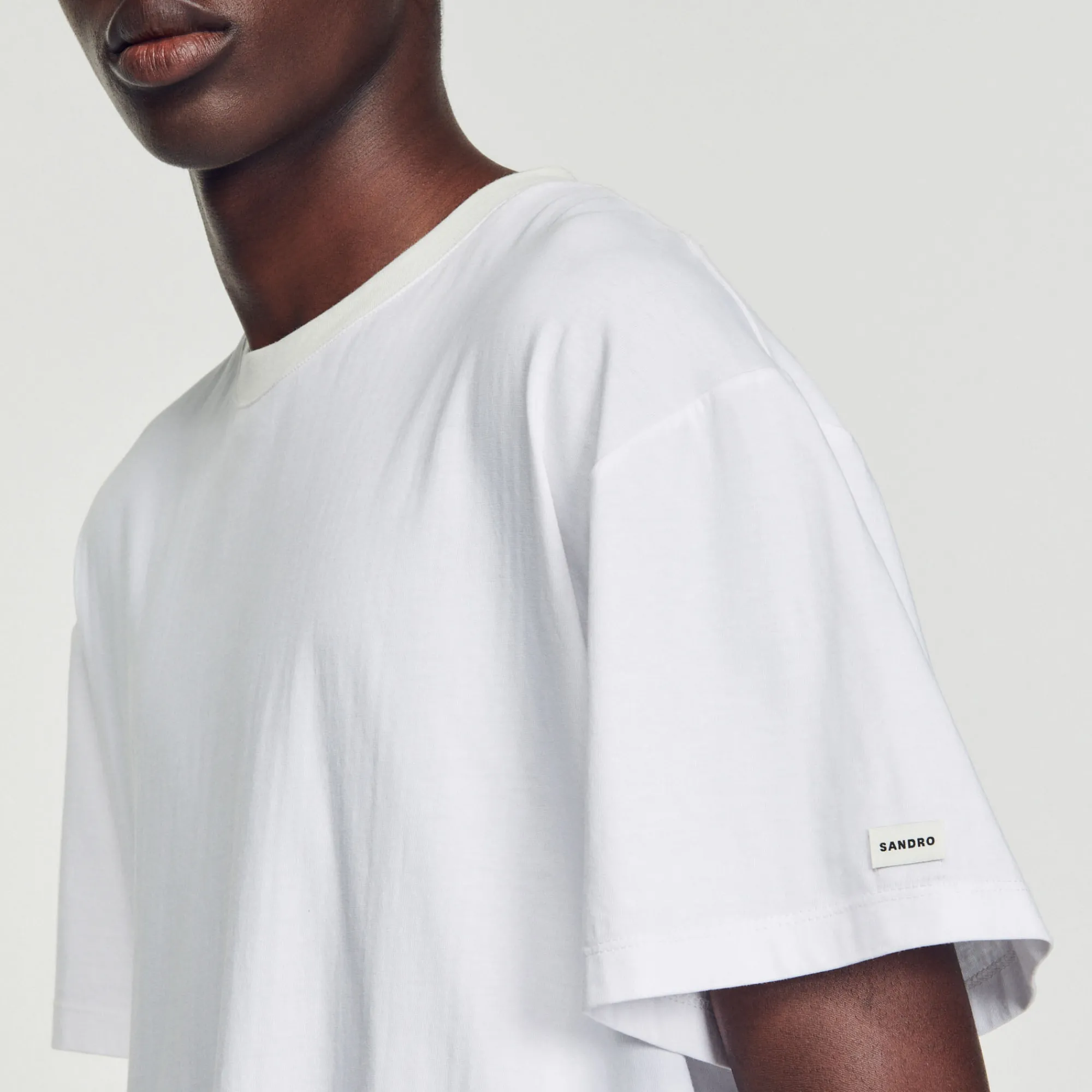 T-Shirt In Cotone Bio>Sandro Paris Hot