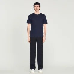 T-Shirt In Lino Certificato>Sandro Paris Fashion