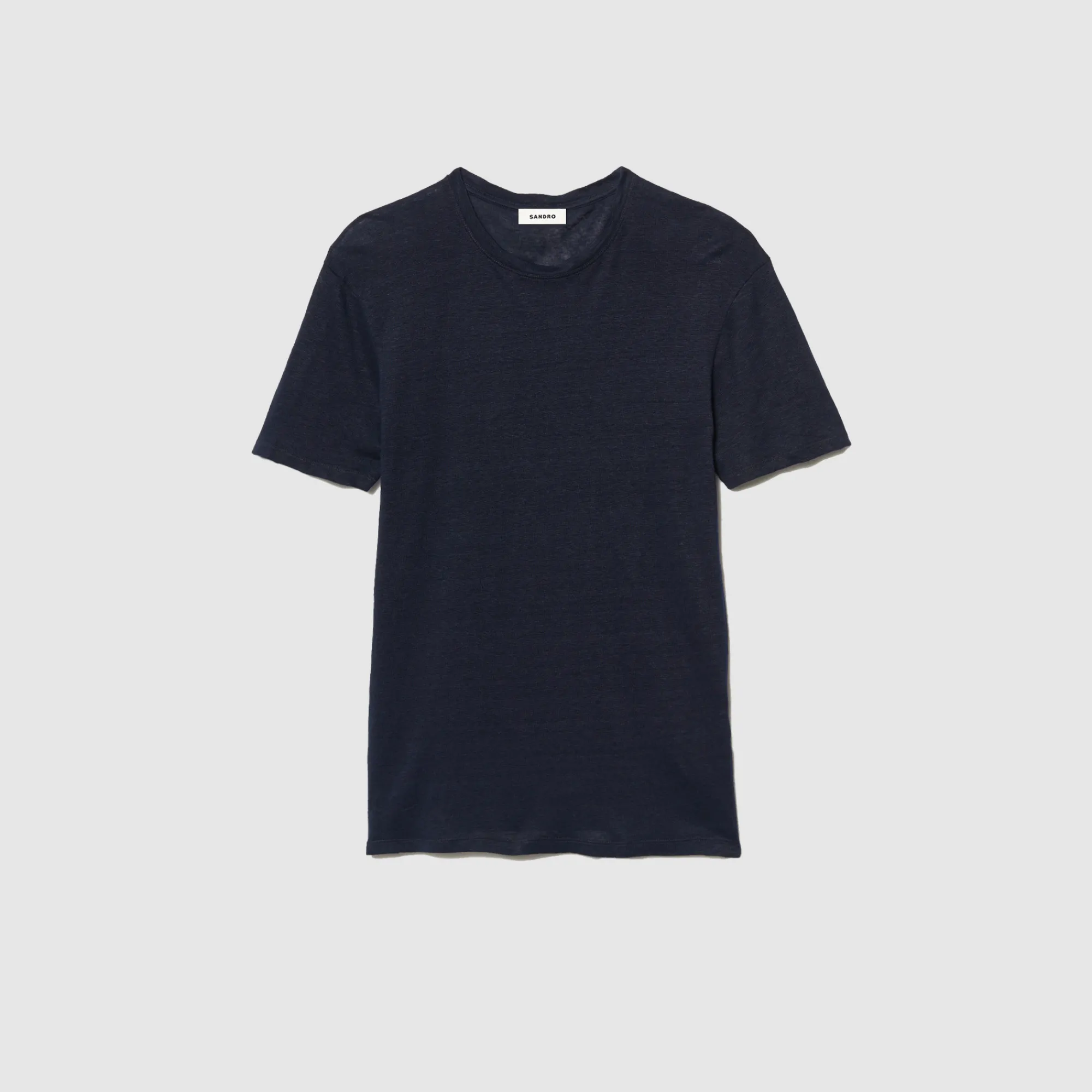 T-Shirt In Lino Certificato>Sandro Paris Fashion