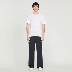 T-Shirt In Lino Certificato>Sandro Paris Online