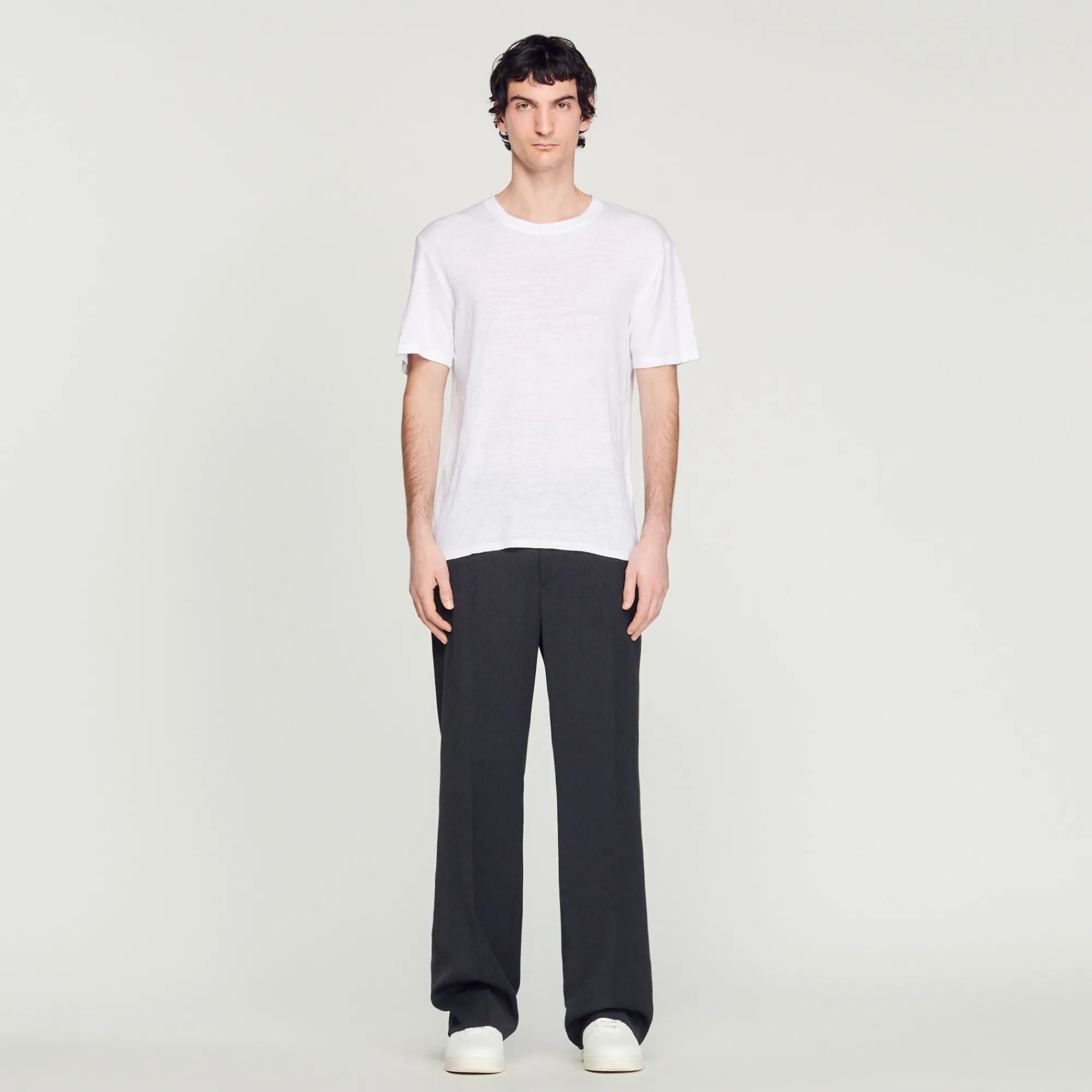 T-Shirt In Lino Certificato>Sandro Paris Online