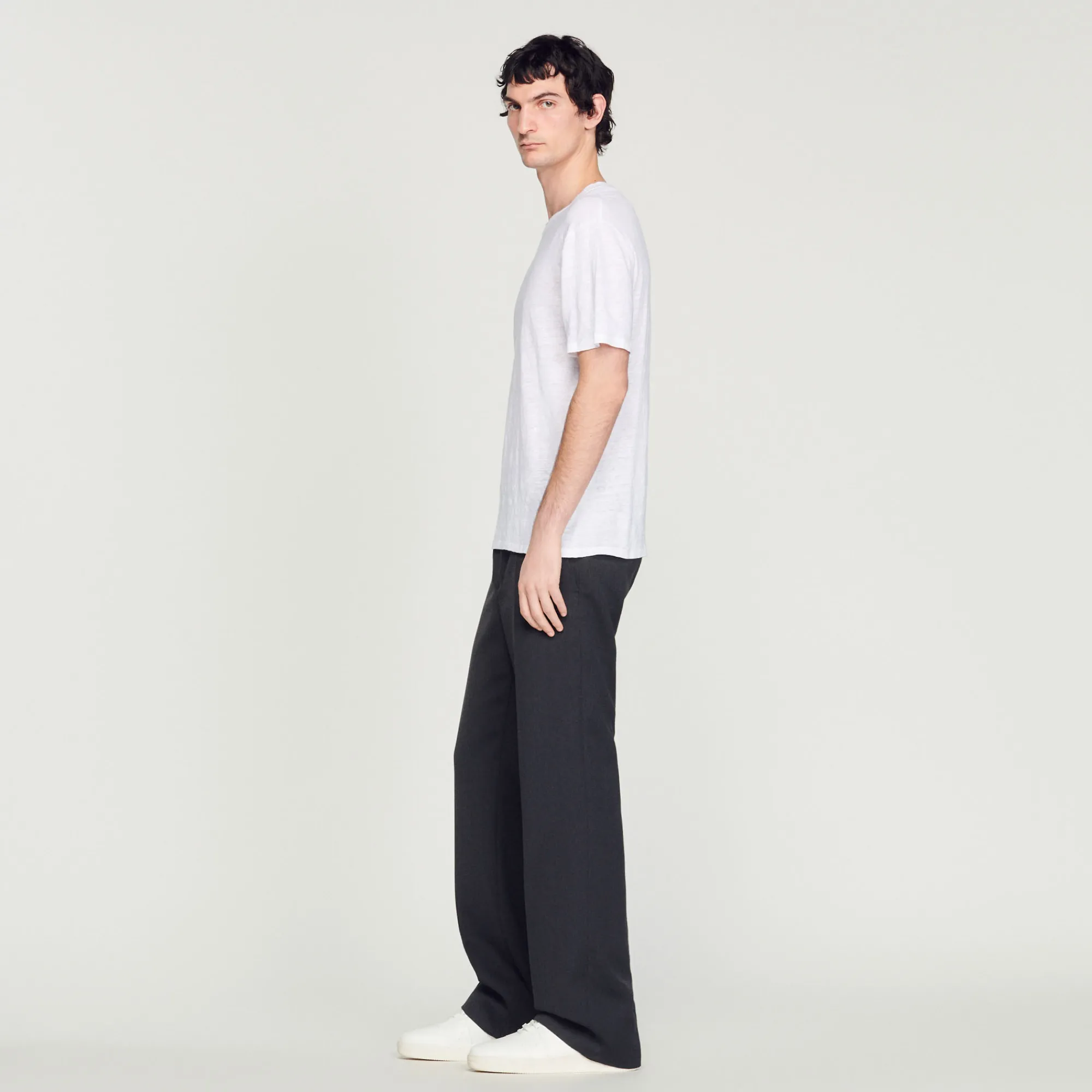 T-Shirt In Lino Certificato>Sandro Paris Online