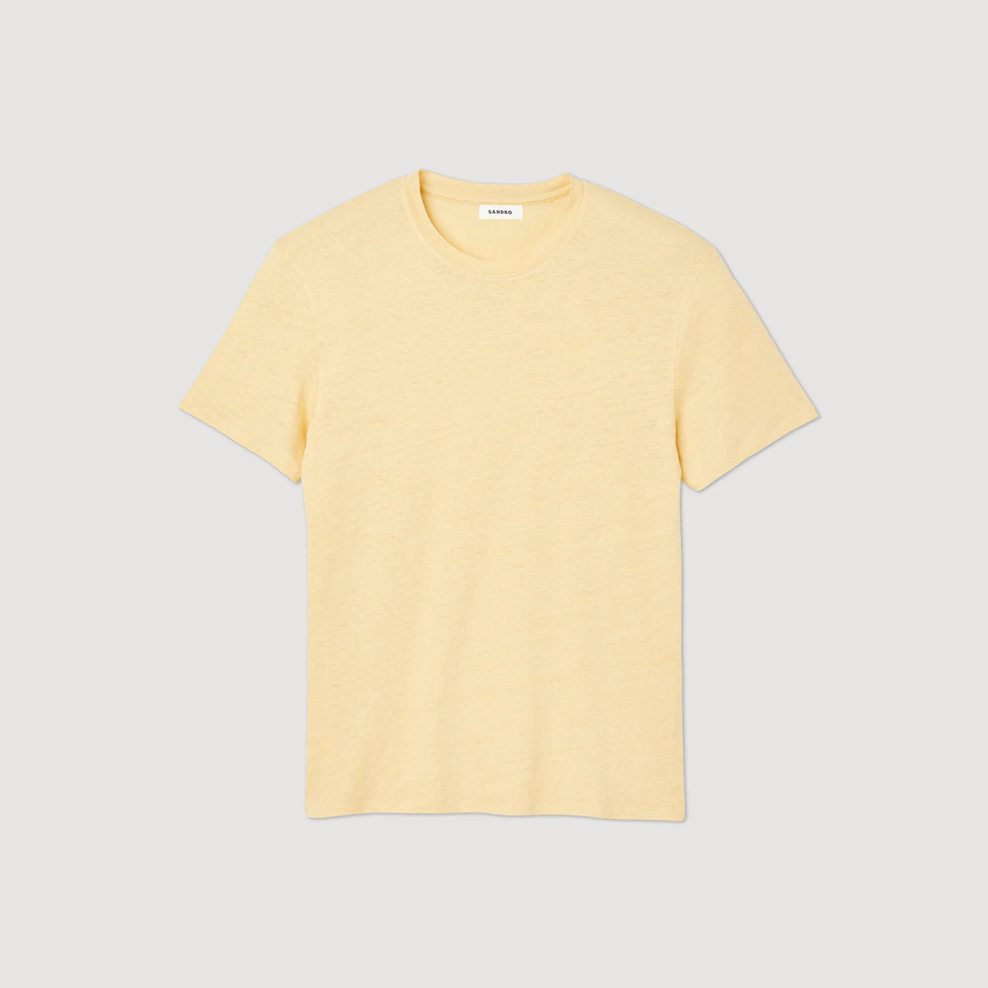 T-Shirt In Lino Certificato>Sandro Paris Cheap