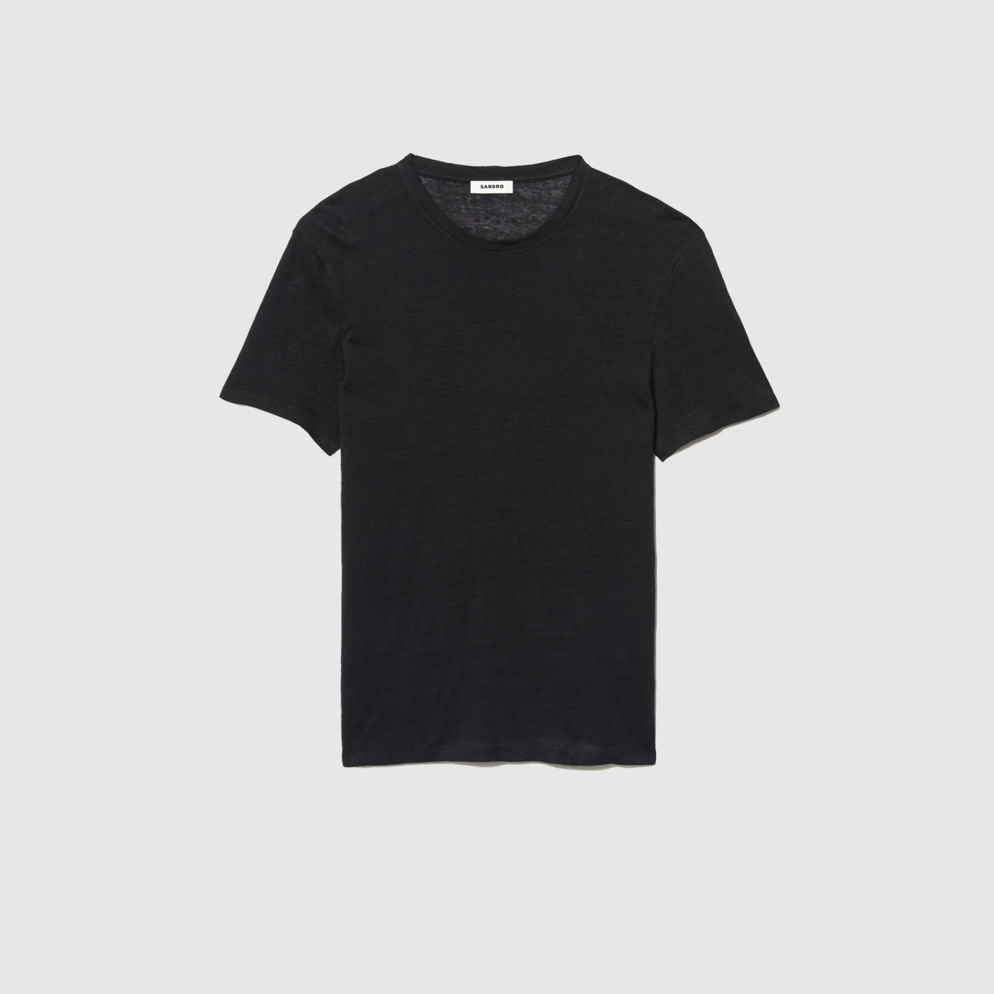 T-Shirt In Lino Certificato>Sandro Paris Store