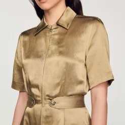 Tuta Pantalone In Satin><noscript><img width=