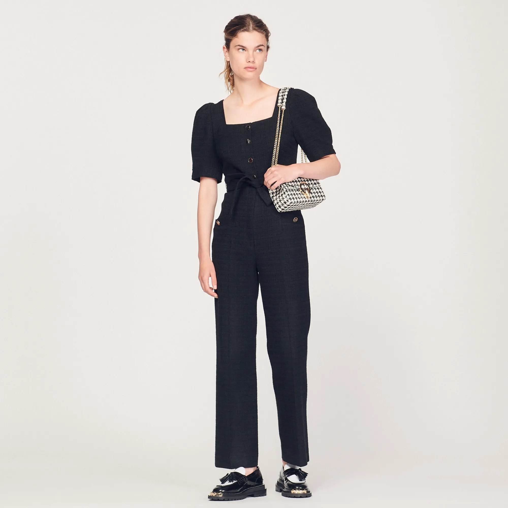 Tuta Pantalone In Tweed>Sandro Paris Fashion