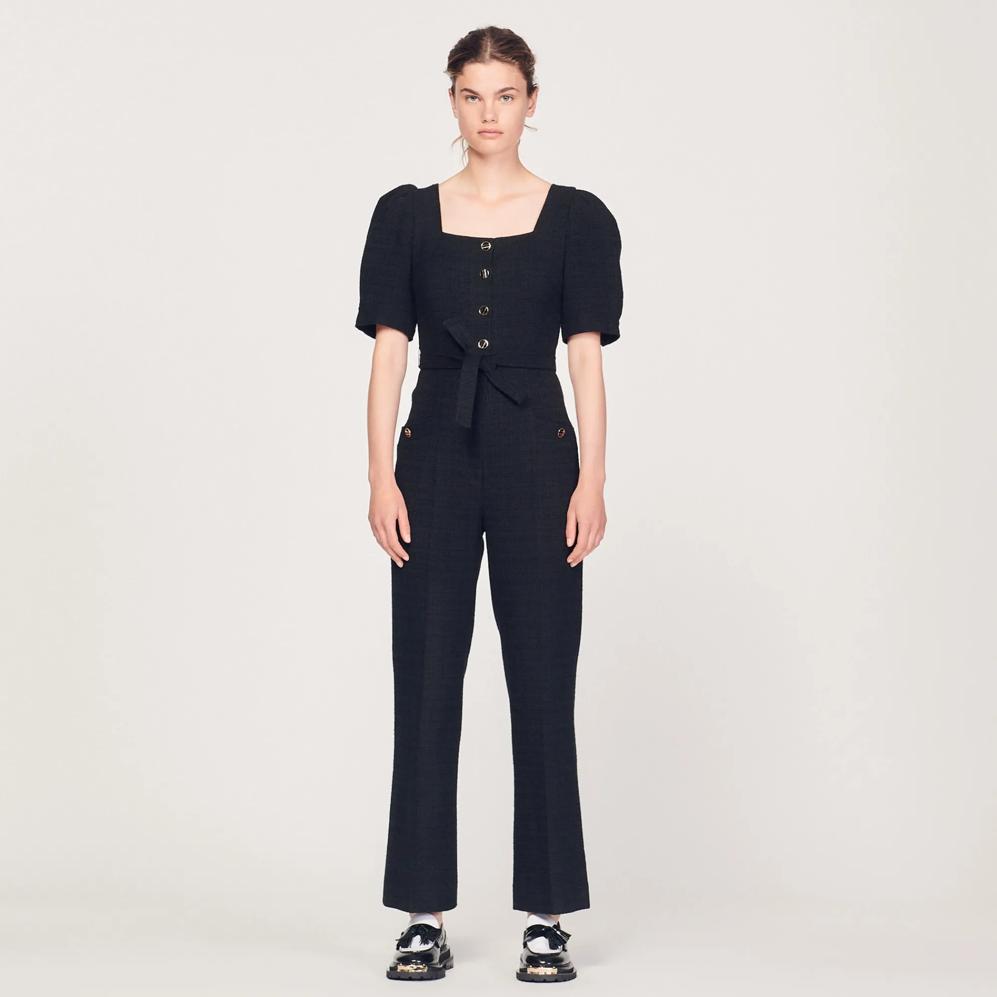 Tuta Pantalone In Tweed>Sandro Paris Fashion