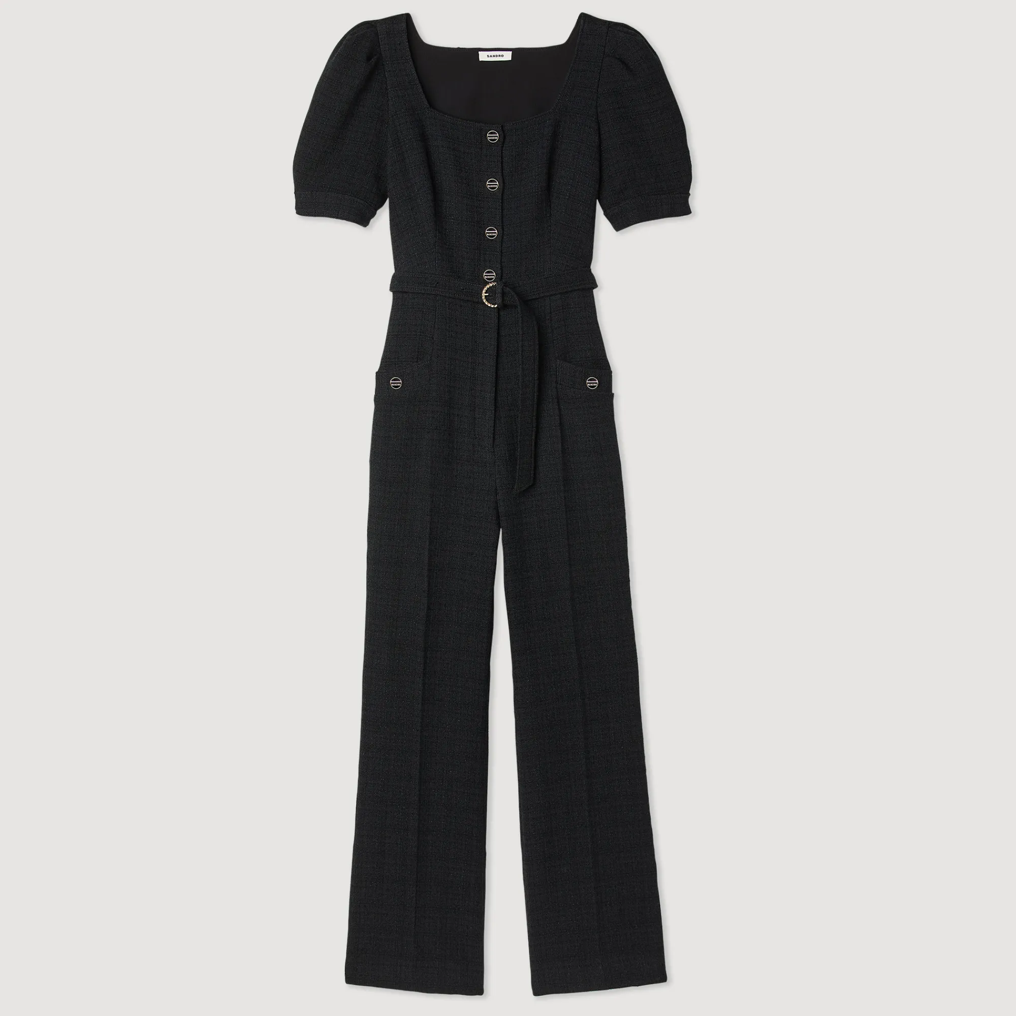 Tuta Pantalone In Tweed>Sandro Paris Fashion