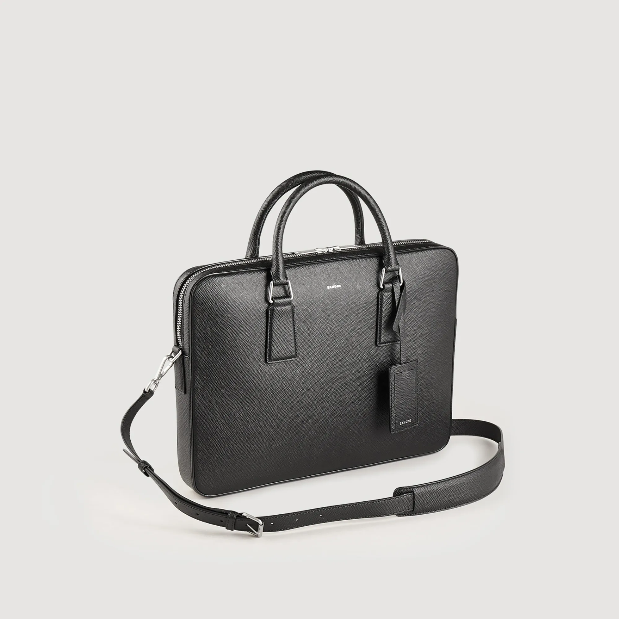 Ventiquattrore In Pelle Formato Slim>Sandro Paris Clearance